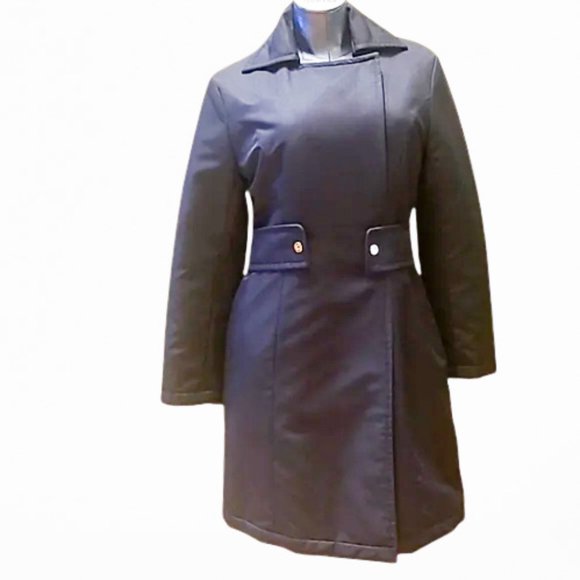 Gucci Jackets & Blazers - GUCCI Vintage fitted waist black warm coat with gold accent buttons